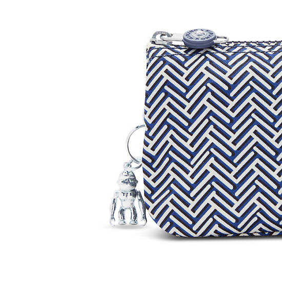 Sacs Kipling Creativity Large Printed Pouch Bleu Blanche | FR 1122ZU